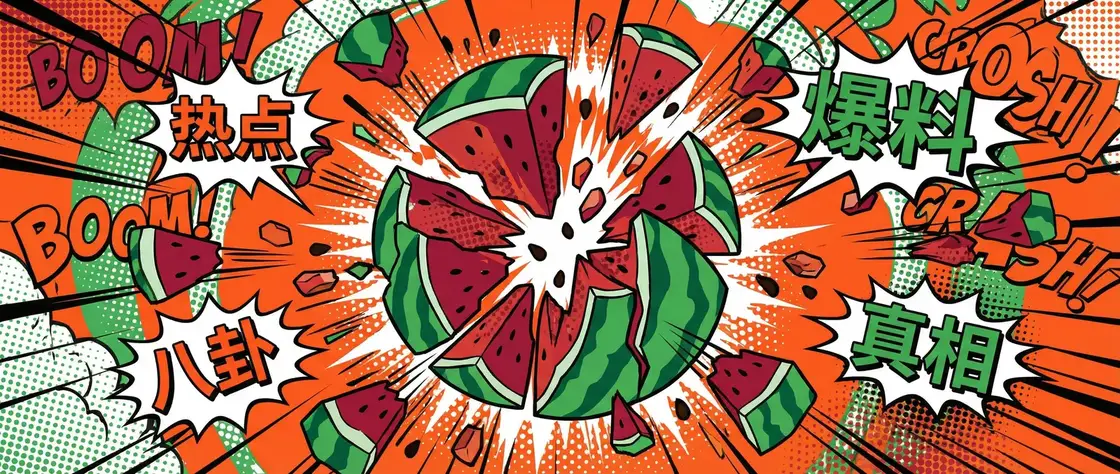 《吃瓜网-吃瓜爆料|热点黑料|网红大瓜|独家爆料》_电影级吃瓜网内容深度解析 今日头瓜爆炸漫画横幅